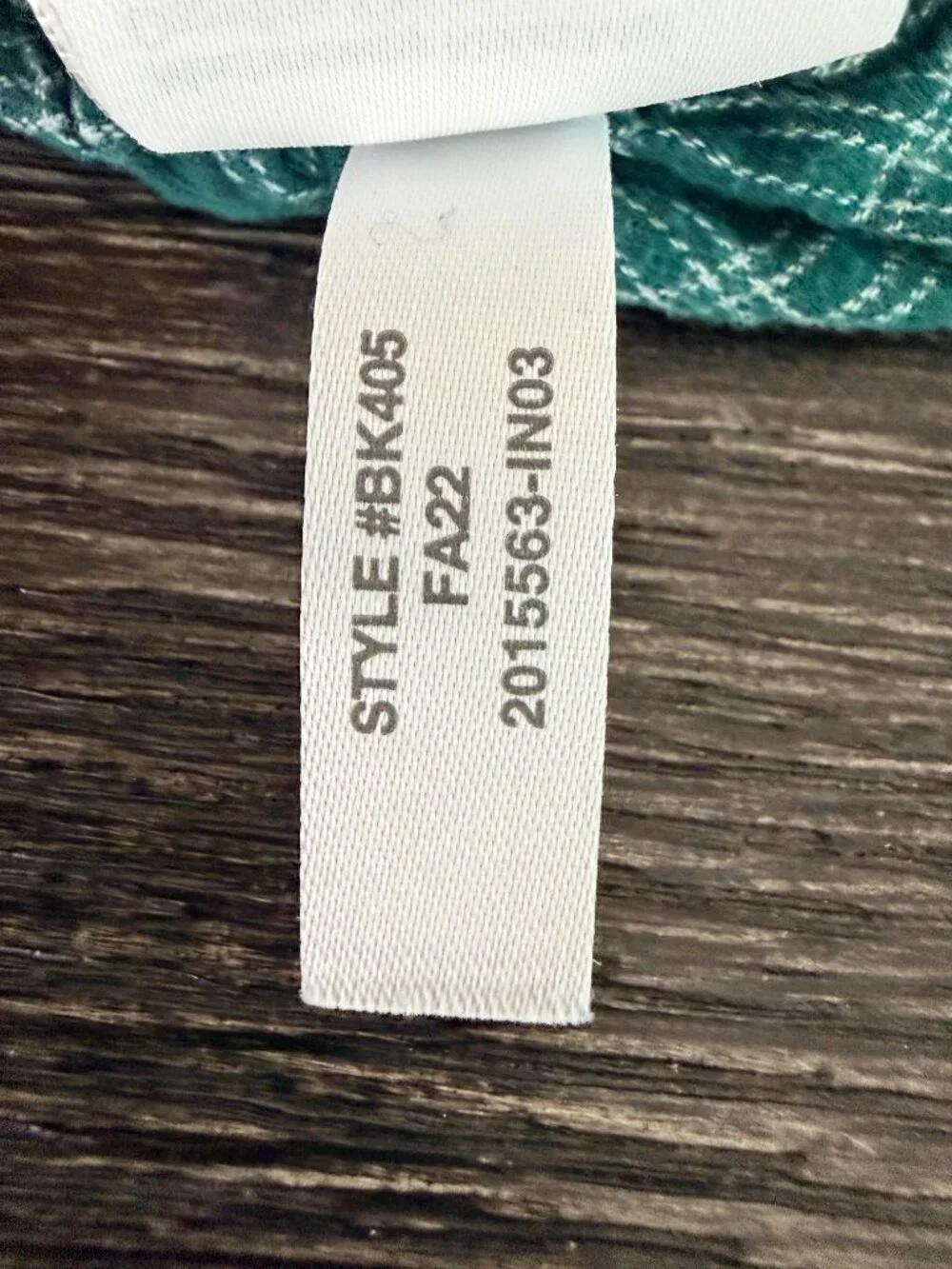 2/$30 J. Crew Flannel Smocked Top Green Glazed Medium #A3543